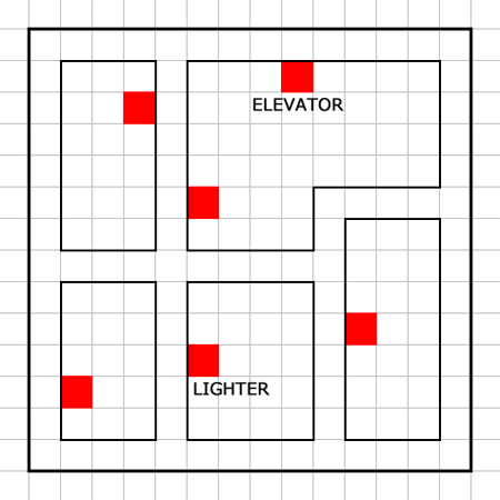 20階建てビル5F