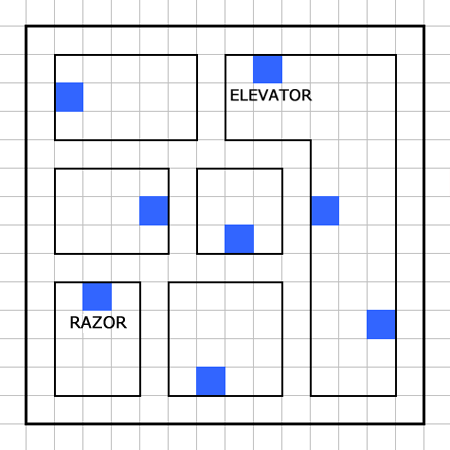 14階建てビル8F